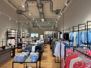 Seidensticker márkabolt - a kész üzlet, berendezve